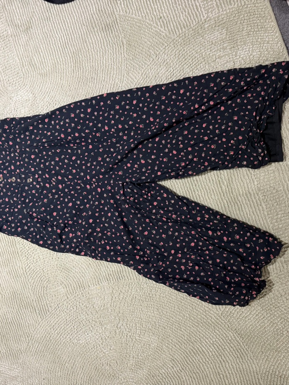 American Eagle Outfitters Navy Floral Jogger Pants